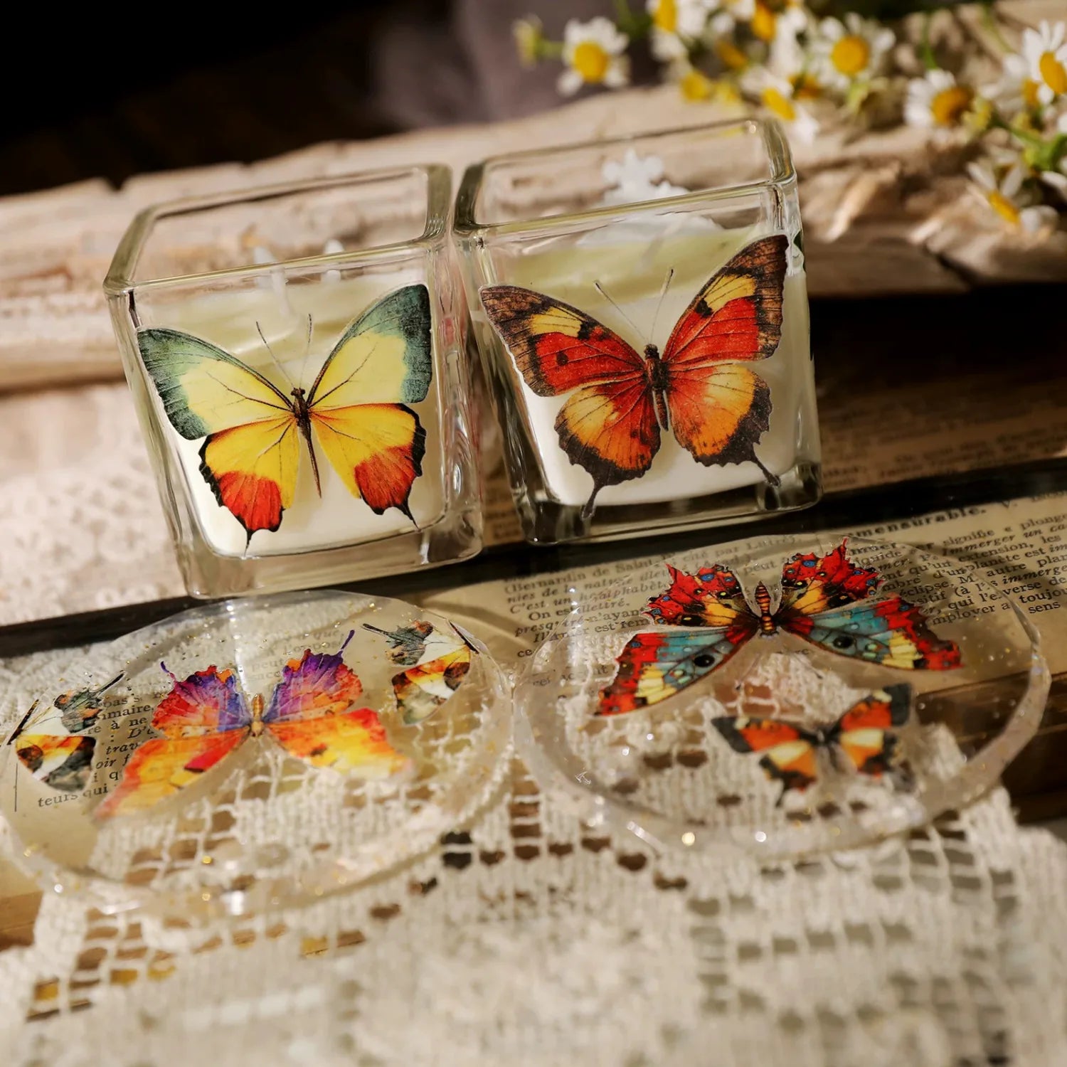 Vibrant Butterfly UV DTF Transfers Stickers