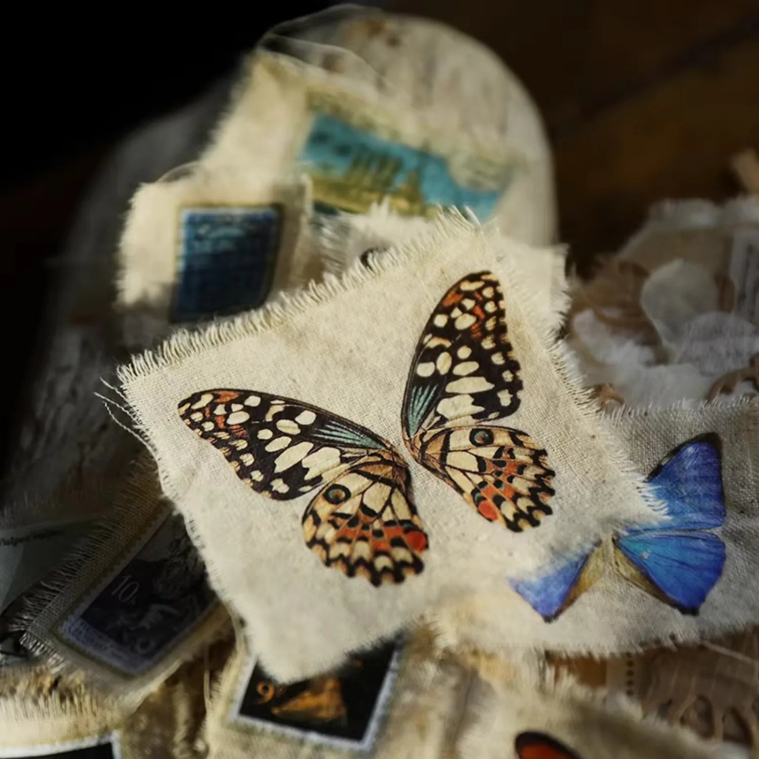 Autocollants papillon à frotter | Fournitures pour journaling et scrapbooking