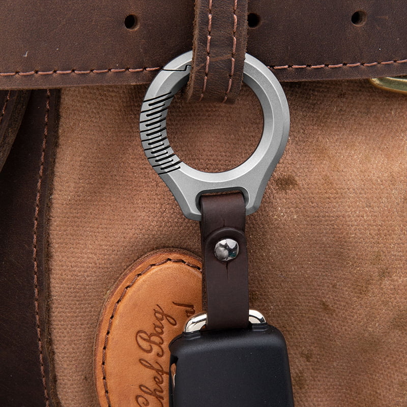 Car Key Fob Leather Keychain Holder