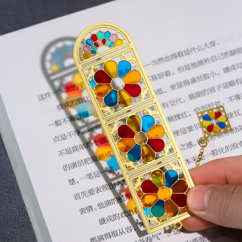Clear Bookmark – Stained Glass Window Bookmark | Art Bookmark & Christmas Gift
