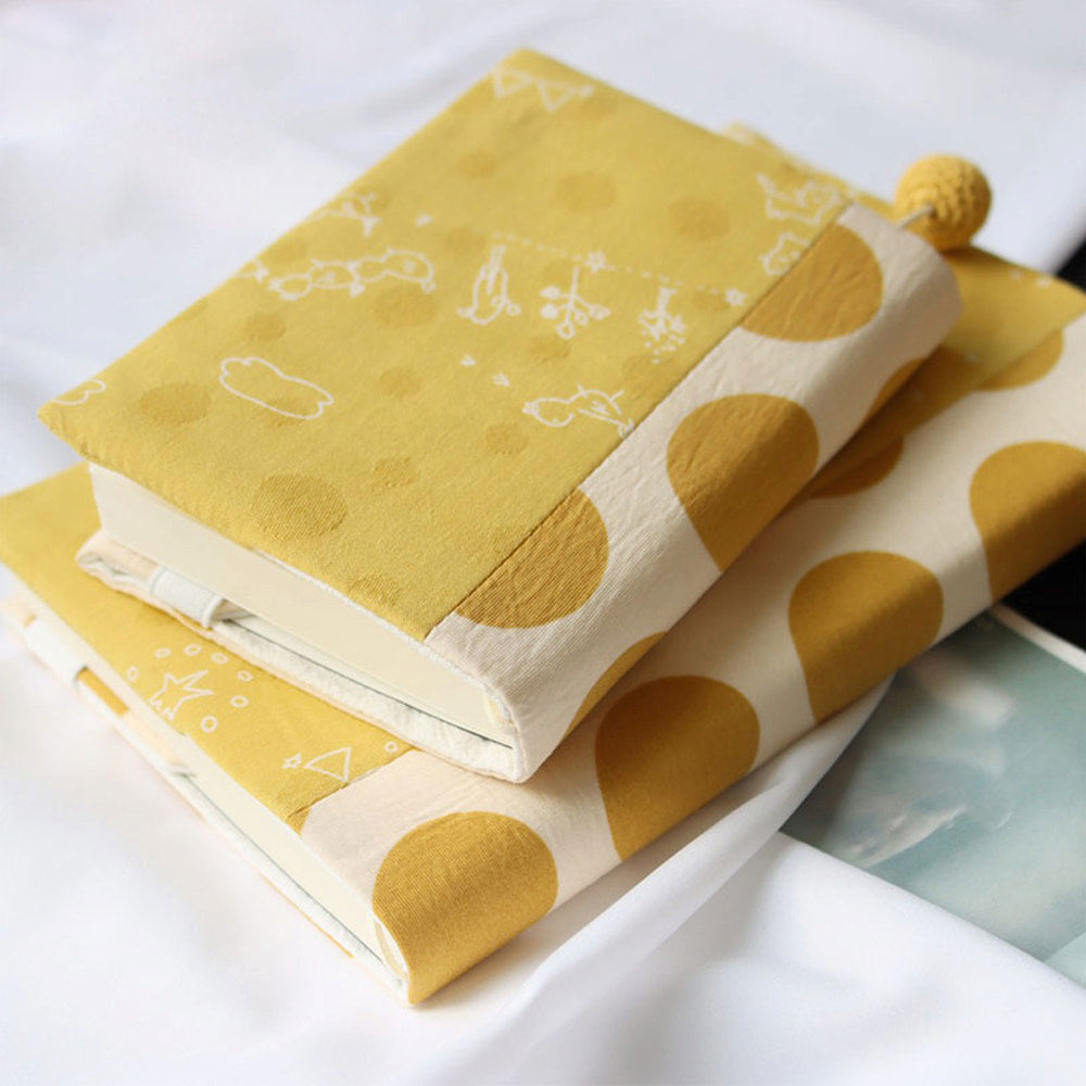 Cute Polka Dot Fabric Book Cover – Adjustable & Handmade
