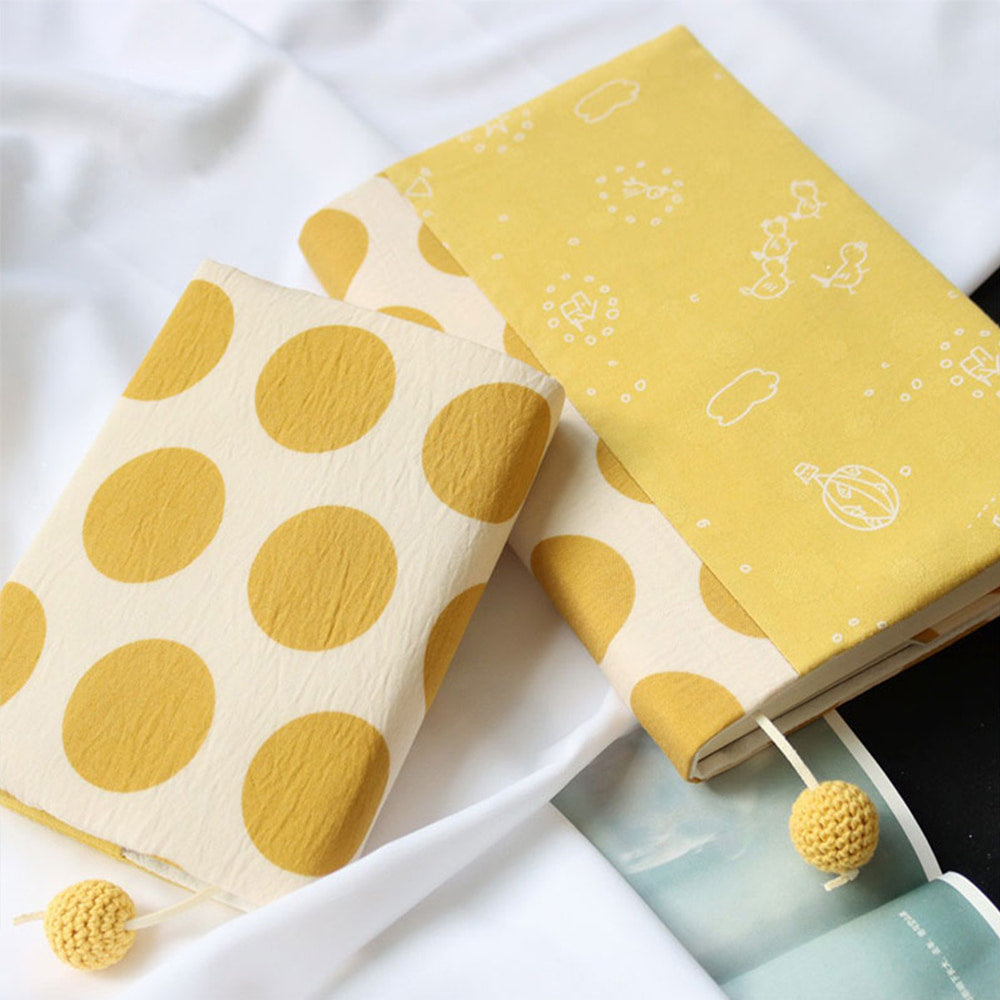 Cute Polka Dot Fabric Book Cover – Adjustable & Handmade
