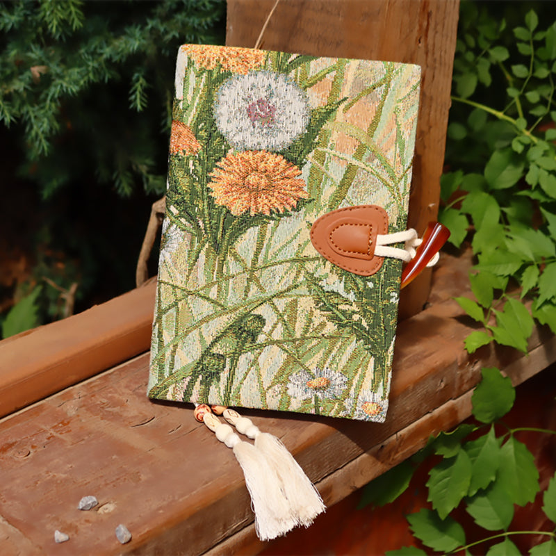 Handmade A5 Fabric Covered Bullet Journal Personalized Gift