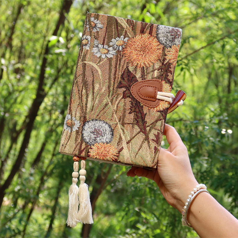 A5 Fabric Covered Fall Style Bullet Journal