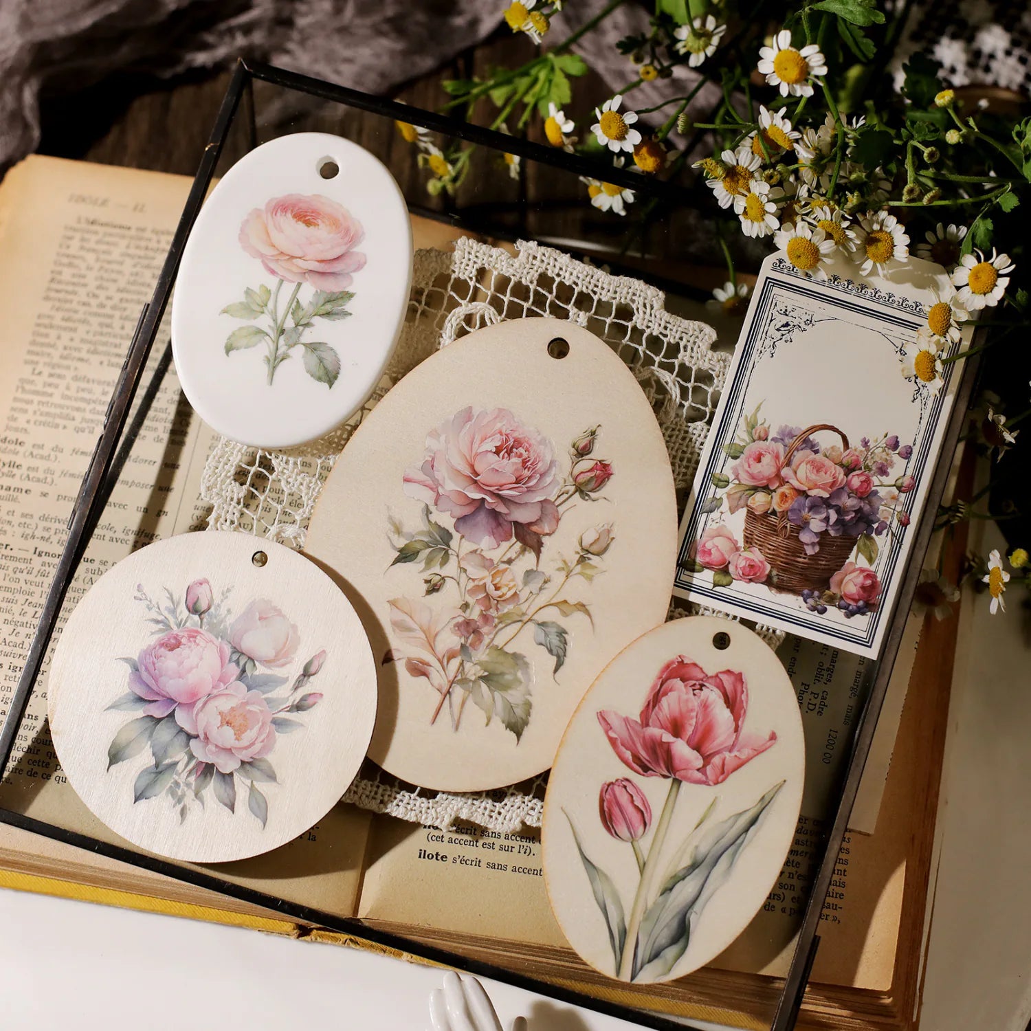 Autocollants à frotter fées et attrape-rêves | Autocollants floraux à faire soi-même