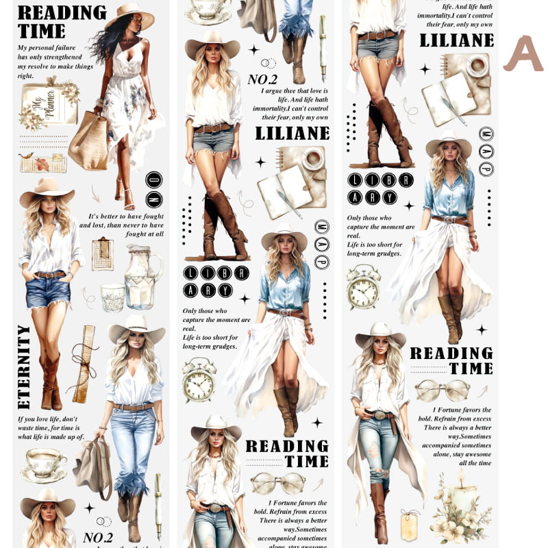 Fashion & Lifestyle Boho Chic PET-Klebeband für Journale und Planer