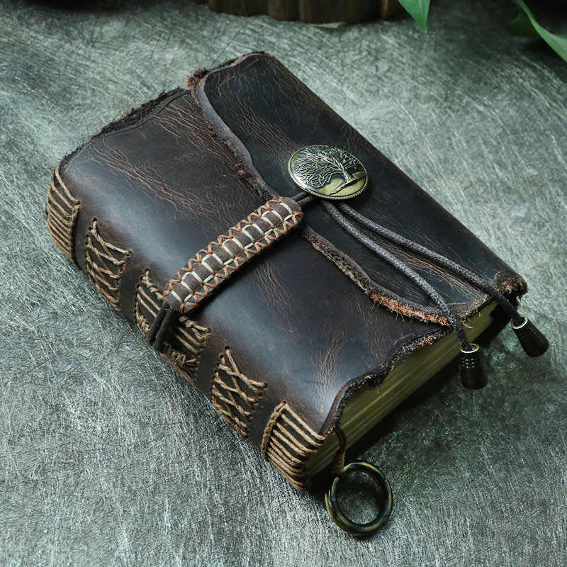 Personalized Bound Leather Journal – Handcrafted Premium Notebook Gift