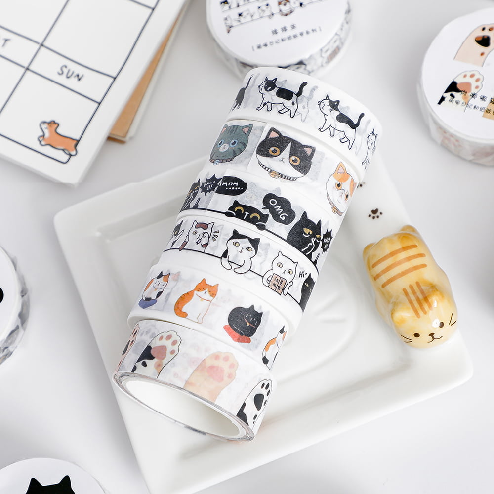 Kawaii Cat Washi Tape | Purr-fect For Journaling