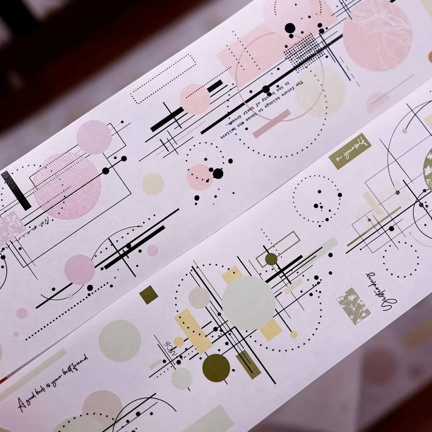 Minimal Geometric Circle PET Washi Tape