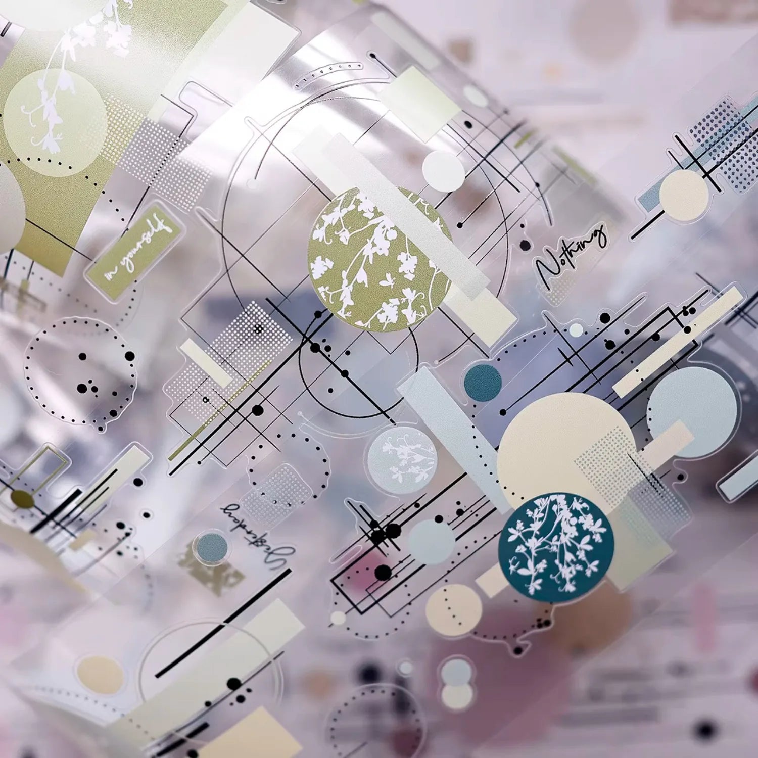 Minimal Geometric Circle PET Washi Tape