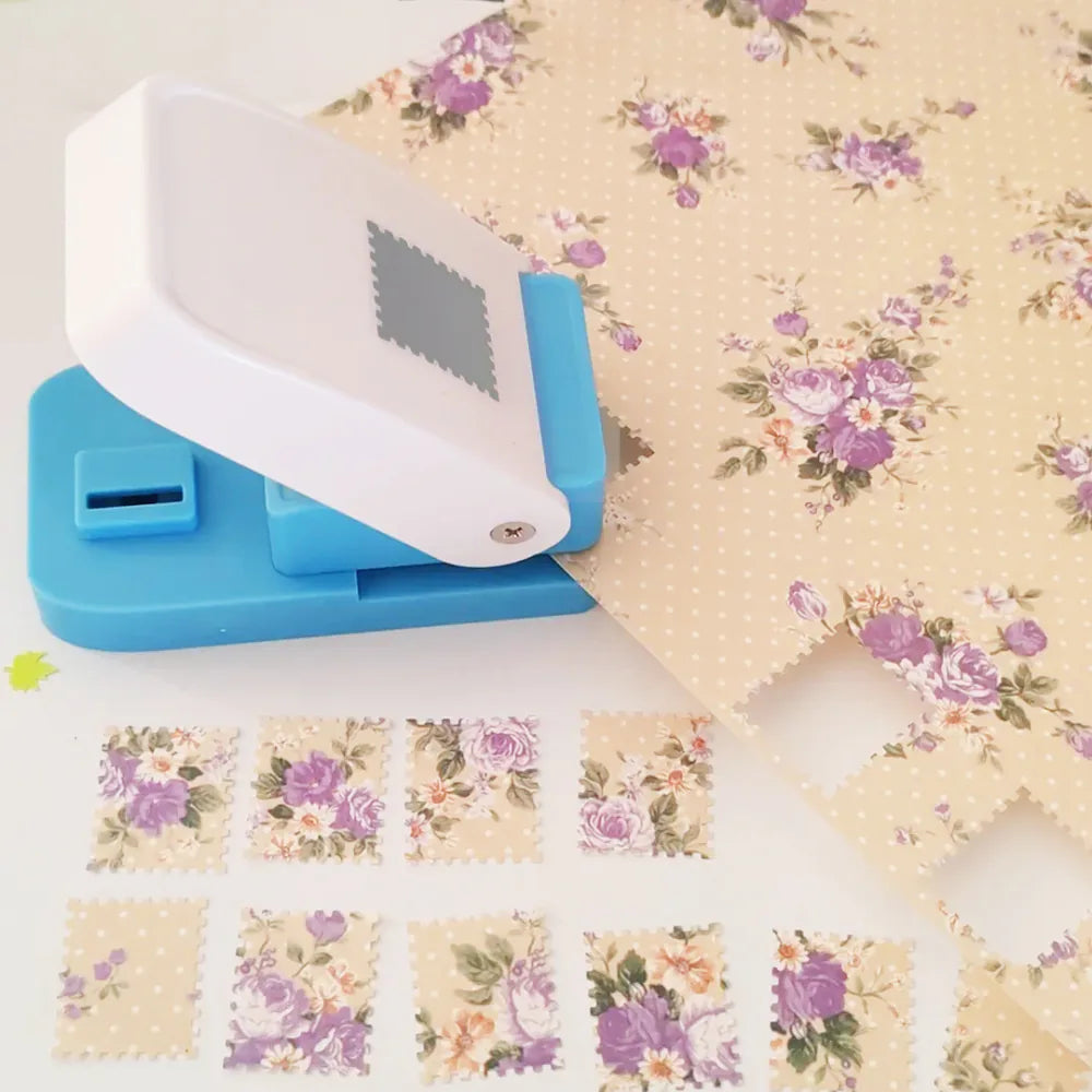 Postage Stamp Embossing Punch – Paper Craft Tool for Journaling Scrapbooking & Card Making