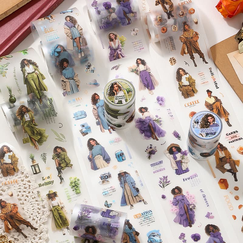 Ruban PET prédécoupé Modern Girl