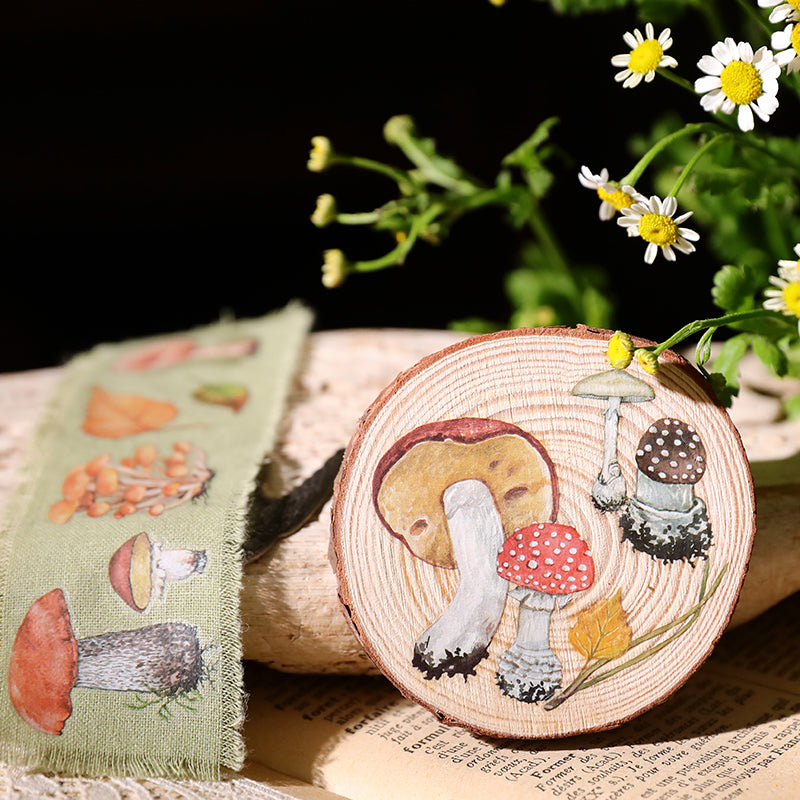 Mushroom Aesthetic Rub-on Stickers