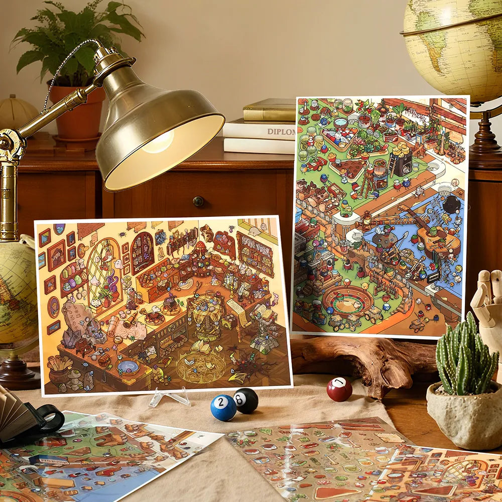 Autocollants grand format – Archéologues et mondes post-apocalyptiques