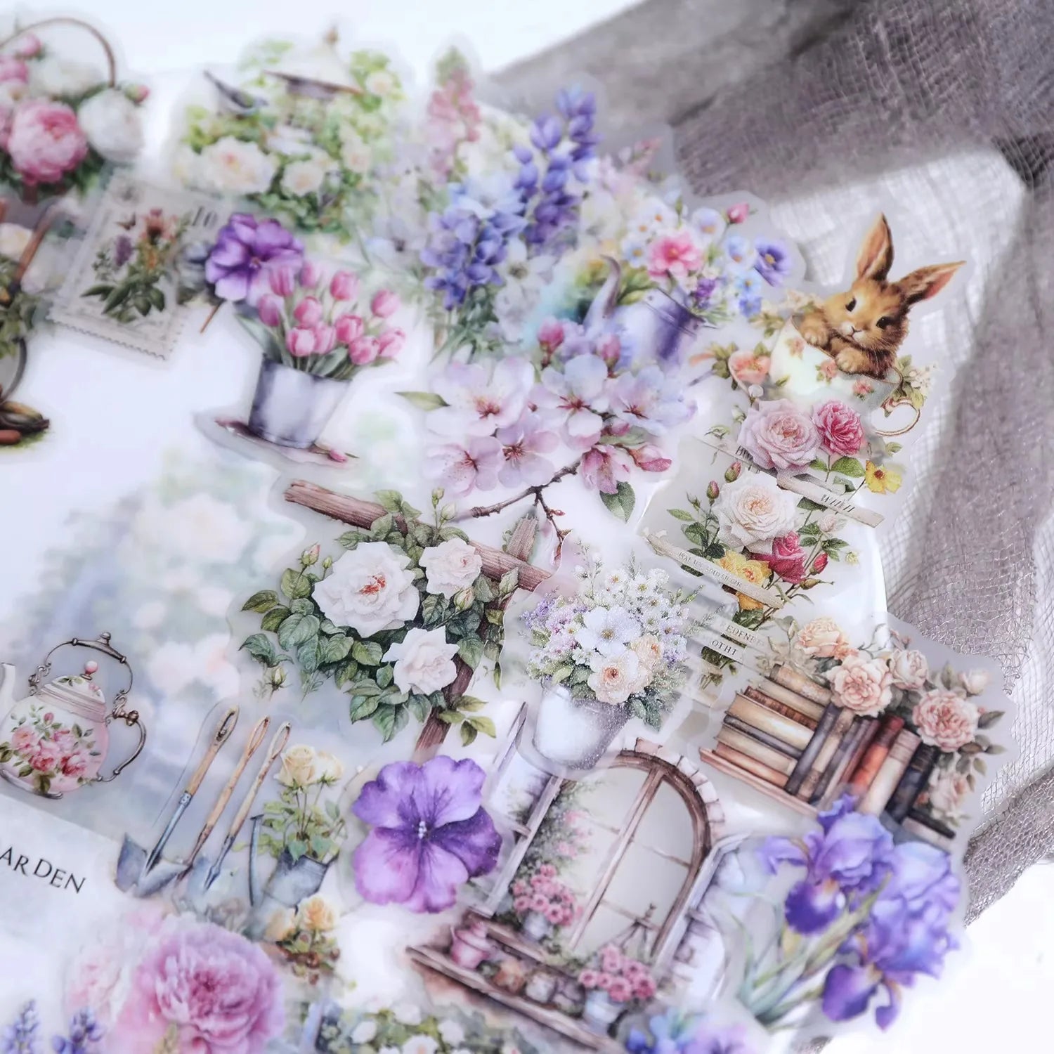 Spring Floral Vellum Stickers | Botanical & Flower