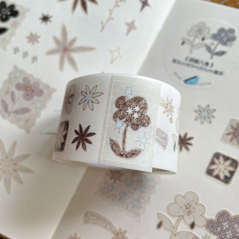 Star Anise Washi Tape Flower Sticker