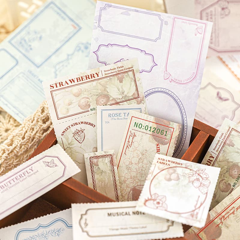 Vintage Border Label Paper Notepad Paper For Scrapbooking