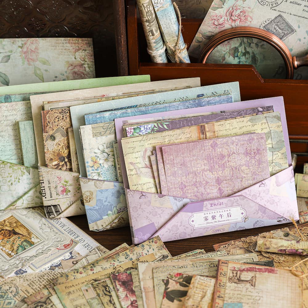 Vintage Letter Paper Decoration Scrapbook Paper Kit
