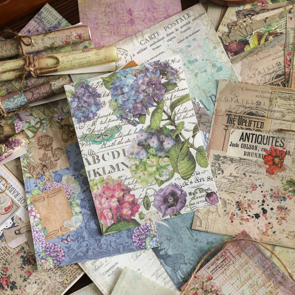 Vintage Letter Paper Decoration Scrapbook Paper Kit