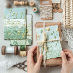 Papier Éphéméra Fleur 3D Embossé pour Scrapbooking