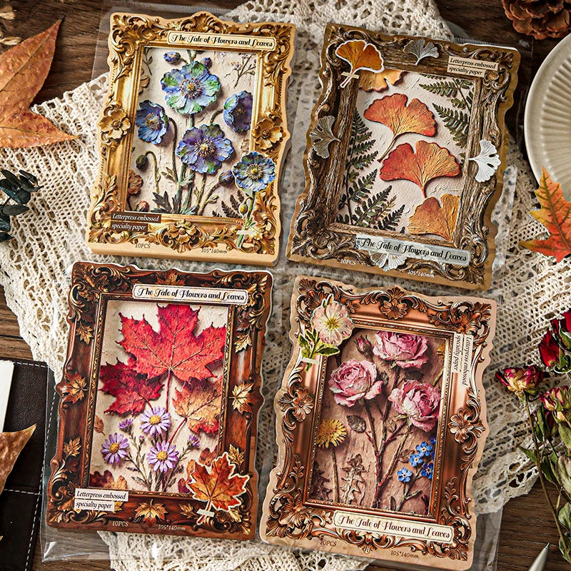 Papier scrapbooking floral en relief 3D