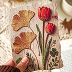 Papier scrapbooking floral en relief 3D