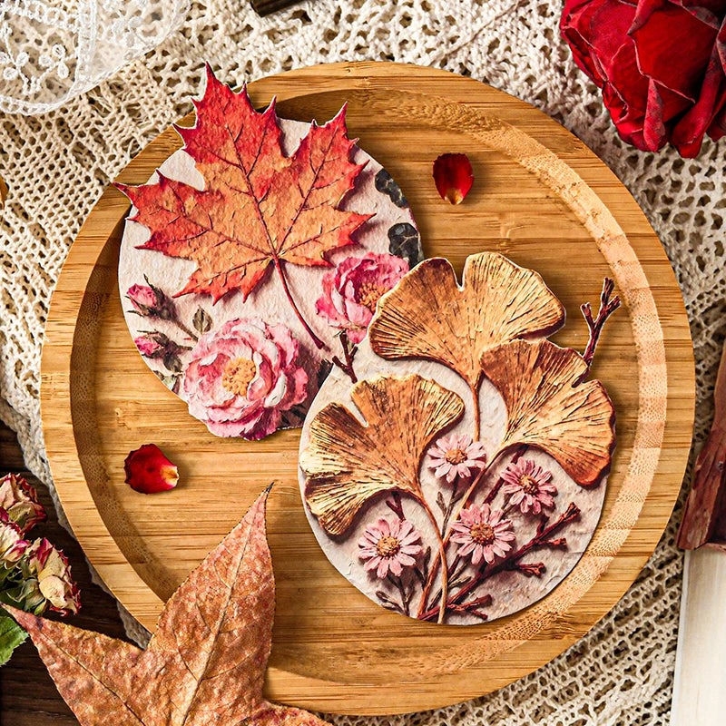 Papier scrapbooking floral en relief 3D