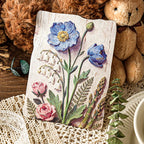 Papier scrapbooking floral en relief 3D