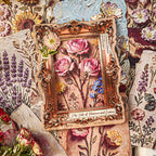 Papier scrapbooking floral en relief 3D