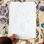 Papier scrapbooking floral en relief 3D