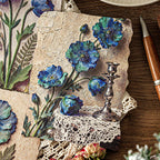 Papier scrapbooking floral en relief 3D