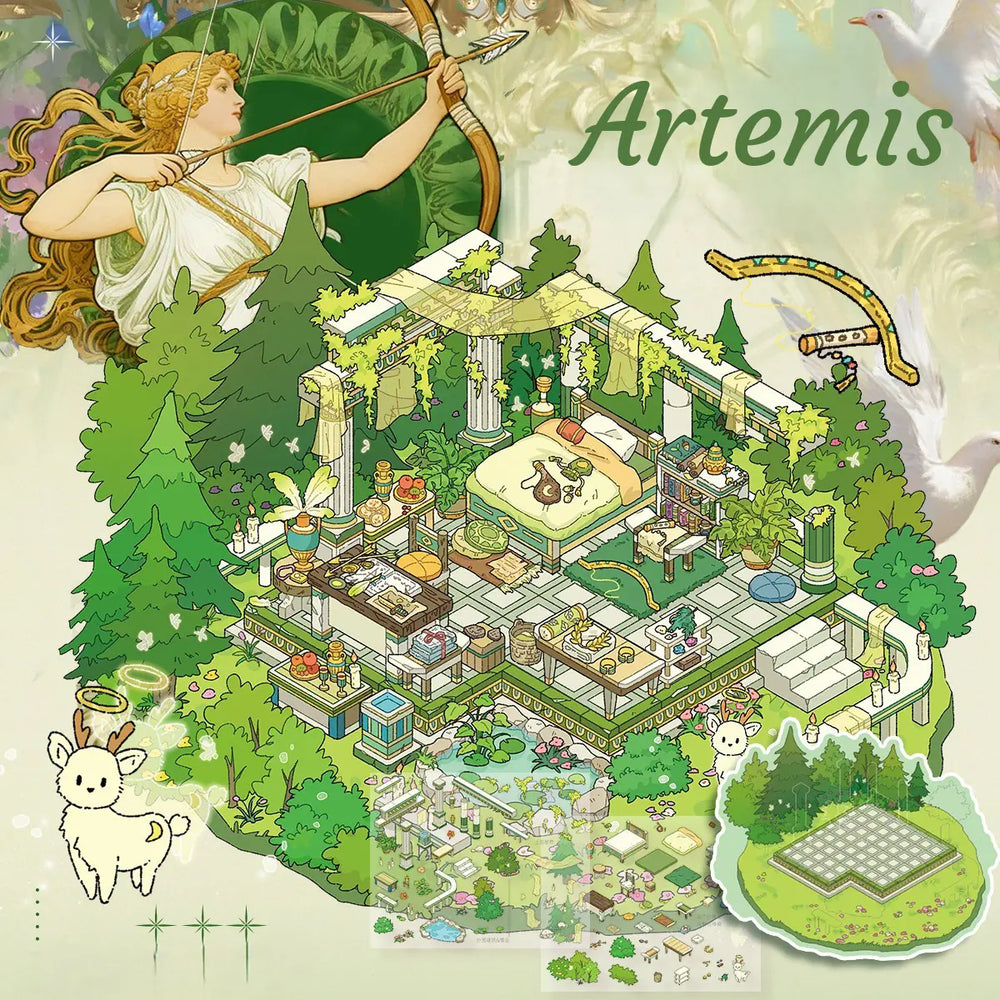 Scène de stickers 3D Mythologie grecque antique – Stickers DIY