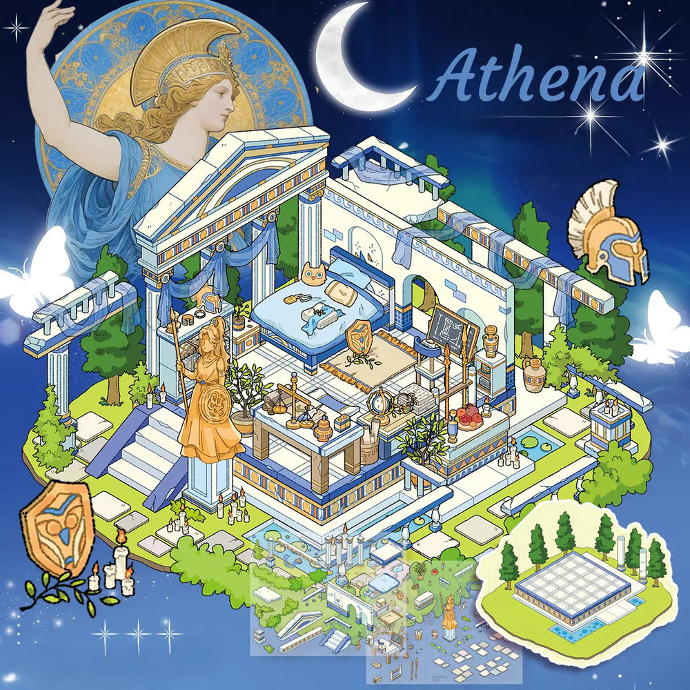 Scène de stickers 3D Mythologie grecque antique – Stickers DIY