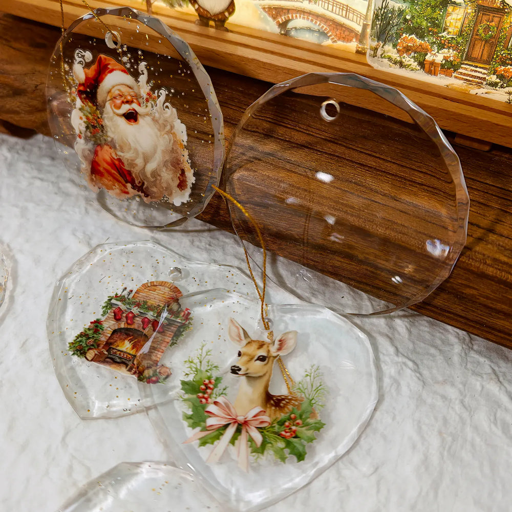 Clear Ornament Blanks Set