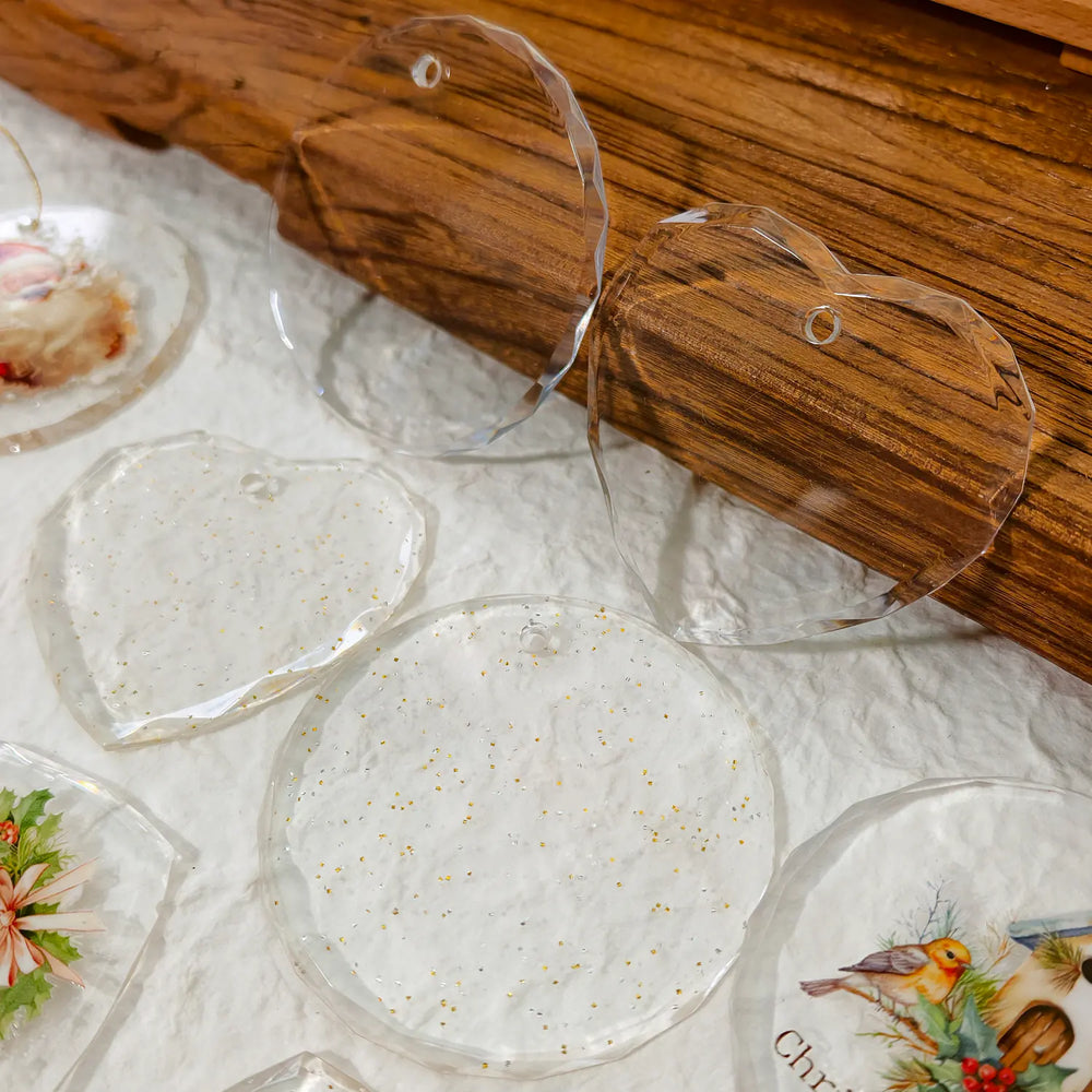 Clear Ornament Blanks Set