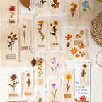 Abziehbild mit Trockenblumenmotiv