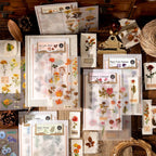 Abziehbild mit Trockenblumenmotiv
