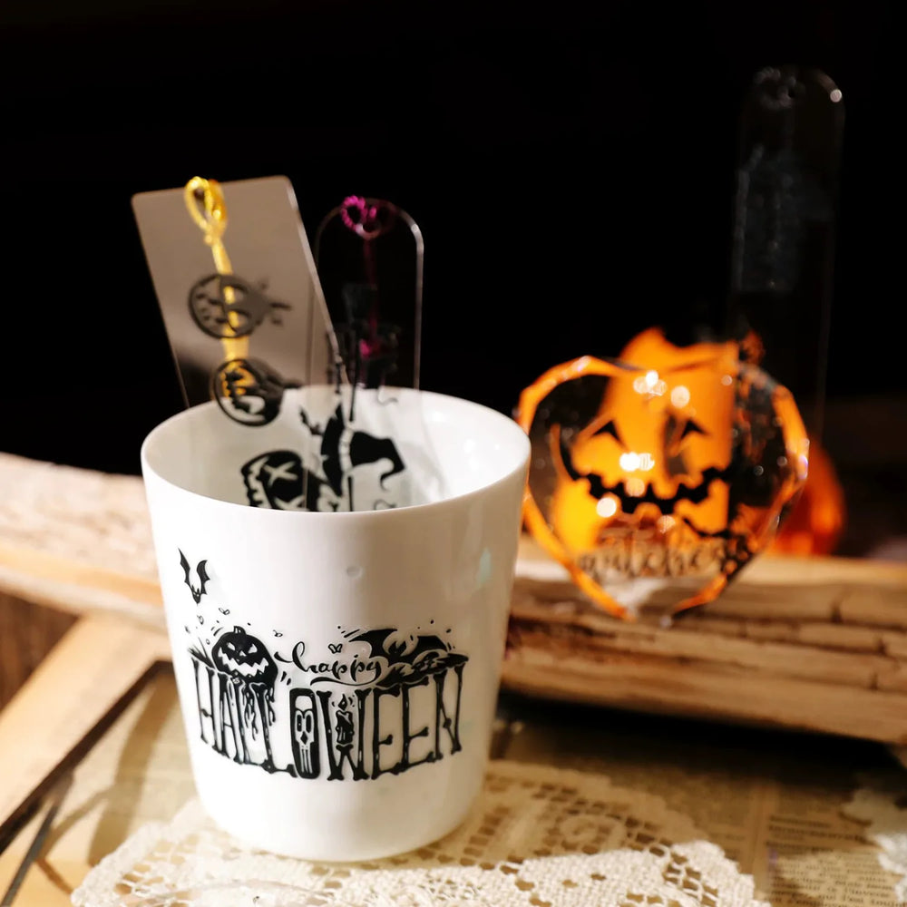 Halloween Crystal Transfer Stickers Black