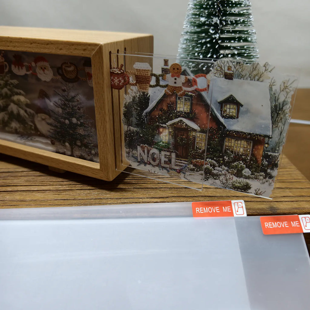 Acrylic Sheet Refill for DIY Sticker Shadow Box Night Light Kit