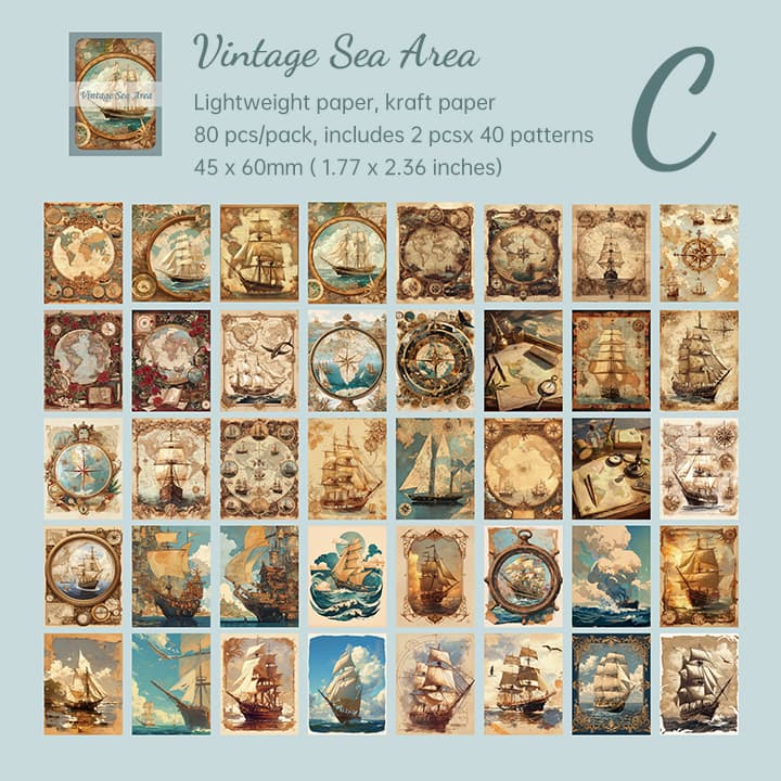 Mini Vintage Figure Plants Scrapbook Supplies