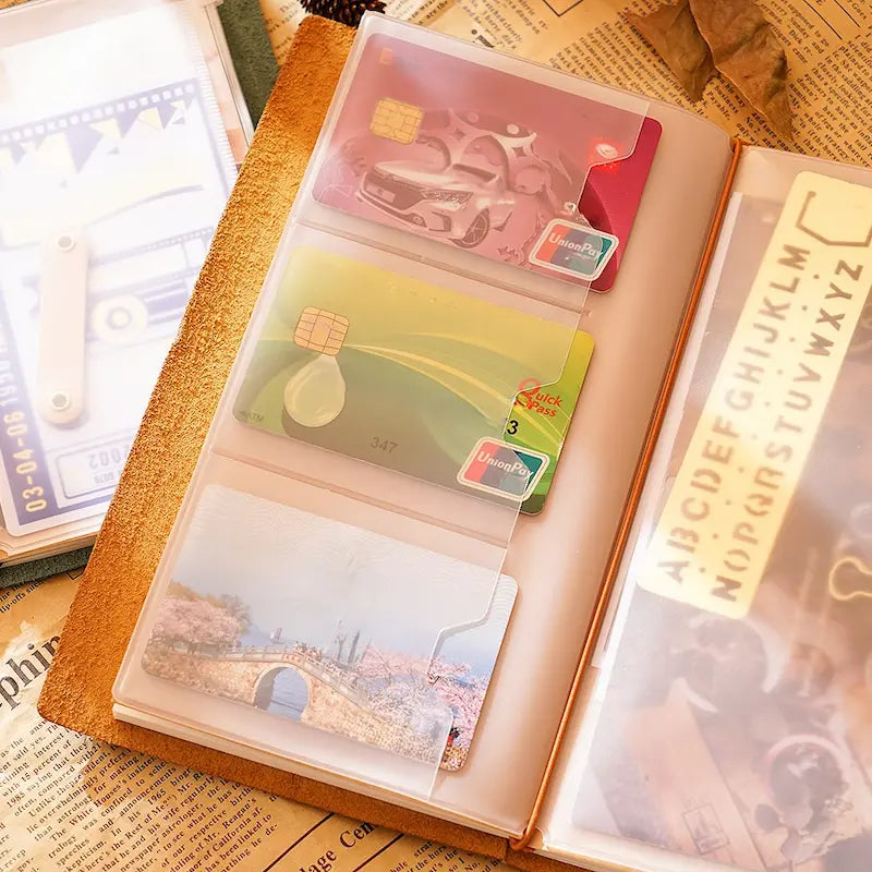 Recharges pour carnet de voyage / Porte-documents en papier kraft | Compatibles avec les formats TN, portable, passeport et A5