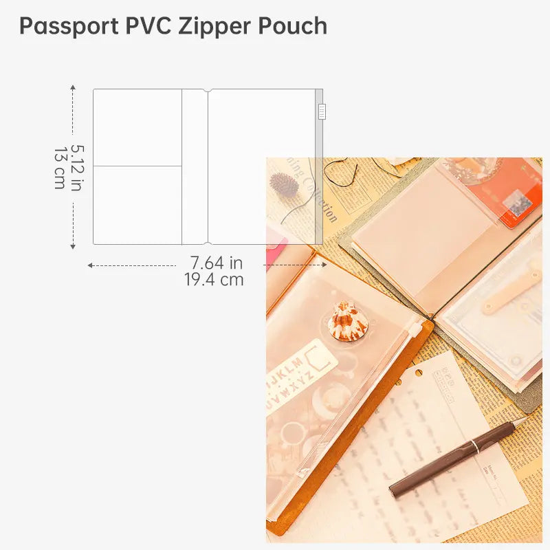 Recharges pour carnet de voyage / Porte-documents en papier kraft | Compatibles avec les formats TN, portable, passeport et A5