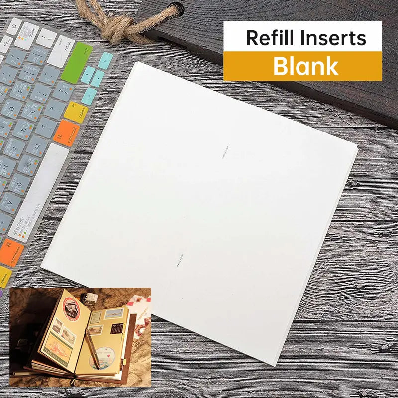 Recharges pour carnet de voyage / Porte-documents en papier kraft | Compatibles avec les formats TN, portable, passeport et A5