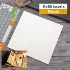 Recharges pour carnet de voyage / Porte-documents en papier kraft | Compatibles avec les formats TN, portable, passeport et A5