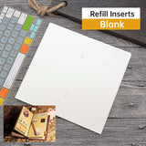 Recharges pour carnet de voyage / Porte-documents en papier kraft | Compatibles avec les formats TN, portable, passeport et A5