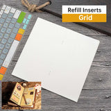 Recharges pour carnet de voyage / Porte-documents en papier kraft | Compatibles avec les formats TN, portable, passeport et A5