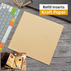 Einlagen für Reisetagebücher / Kraftpapierhalter | mit TN-, Reisepass- und A5-Format