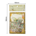 Autocollants PET en forme de papillon brillant