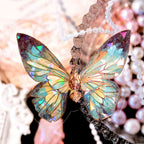 Autocollants PET en forme de papillon brillant