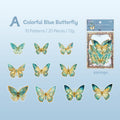 Autocollants PET en forme de papillon brillant